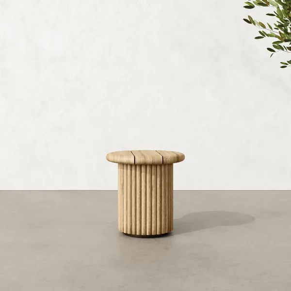 Cielo Fluted side table